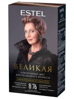 Великая Краска для седых волос, тон 8/76 светло-русый коричнево-фиолетовый
