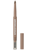 Карандаш для бровей автоматический Browlicious, тон 01 cookie dought / светло-коричневый теплый