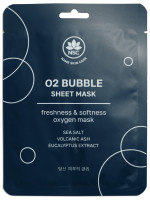 Тканевая маска для лица ультраочищающая пузырьковая O2 Bubble Sheet Mask 25г