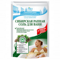 Санаторий дома Соль для ванн Сибирская рапная Хвойная 500г+30г
